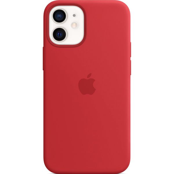 Apple Silikon-Case MagSafe iPhone 12 Mini - Red