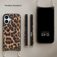 Selencia Nova HandyHülle mit Kordel und Kartenhalter Apple iPhone 17 - Leopard