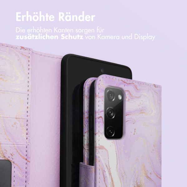 imoshion ﻿Design Klapphülle für das Samsung Galaxy S20 FE - Purple Marble