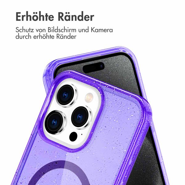 imoshion Sparkle Back Cover mit MagSafe Apple iPhone 15 Pro Max - Glitzer Violett