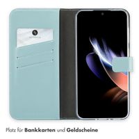 Selencia Echtleder Klapphülle für das Samsung Galaxy A56 - Air Blue