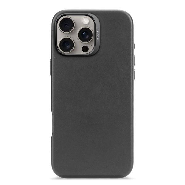 Decoded Leather Backcover MagSafe Apple iPhone 16 Pro Max - Schwarz