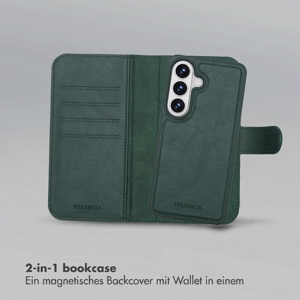 Selencia Olyn Abnehmbare Bookcase mit MagSafe Samsung Galaxy S26 - Grün