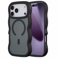 Selencia Wavy Backcover mit MagSafe Apple iPhone 17 Pro Max - Schwarz