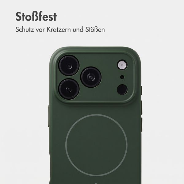 Accezz Grip Backcover mit MagSafe Apple iPhone 18 Pro / 17 Pro - Dunkelgrün
