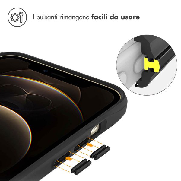 imoshion Rugged Hybrid Carbon Case Apple iPhone 12 Pro Max - Schwarz