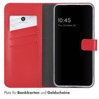 Selencia Echtleder Klapphülle für das Samsung Galaxy A16 5G - Rot