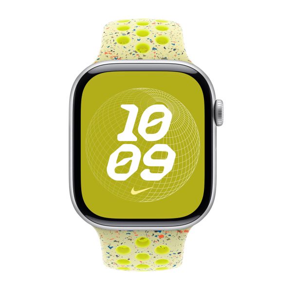 Apple Nike Sport Armband für das  Apple Watch Series 1 t/m 11 / SE / Ultra (44/45/46/49 mm) - Größe S/M - Volt Splash