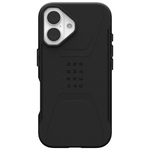 UAG Civilian Backcover MagSafe für das iPhone 16 - Black