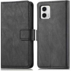 imoshion Luxuriöse Klapphülle Motorola Moto G73 - Schwarz