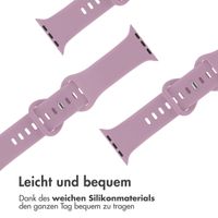 imoshion Silikon-Armband⁺ für  Apple Watch Series 1 t/m 9 / SE (38/40/41 mm) | Series 10 / 11 (42 mm) - Größe S/M - Mauve