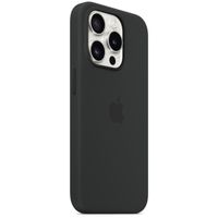 Apple Silikon-Case MagSafe für das iPhone 15 Pro - Black