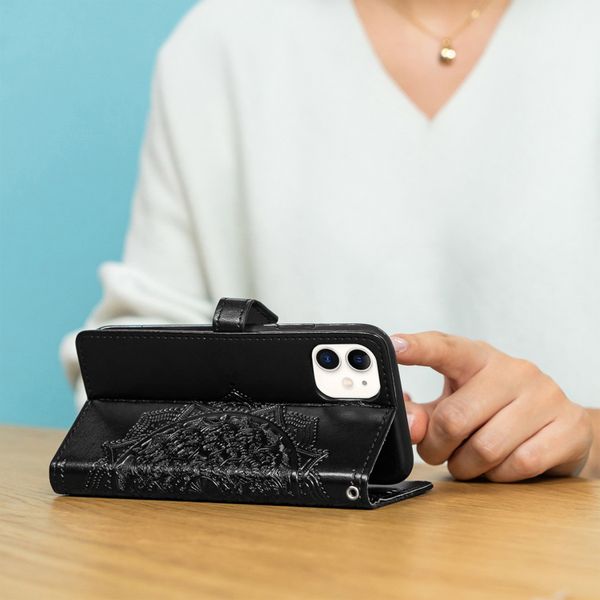 imoshion Mandala Klapphülle Oppo A15 - Schwarz