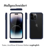 Accezz 360° Rundumschutzhülle für das Apple iPhone 14 Pro Max- Blau