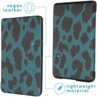 imoshion Design Slim Hard Case Klapphülle Kobo Clara HD - Green Leopard