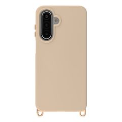 Selencia Rivièra Backcover mit MagSafe mit abnehmbaren Haken Samsung Galaxy A17 (5G) / (4G) - Milky Latte