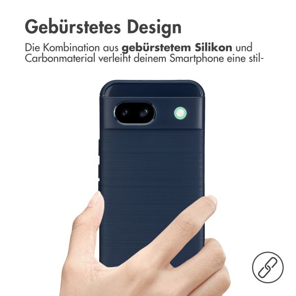 imoshion Brushed Back Cover für das Google Pixel 8a - Dunkelblau