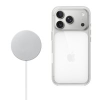 Apple Clearcase für das Apple iPhone 17 Pro Max + Apple MagSafe kabelloses Ladegerät 25 W - 1 Meter