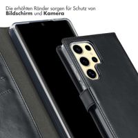 Selencia Echtleder Klapphülle Samsung Galaxy S25 Ultra - Schwarz