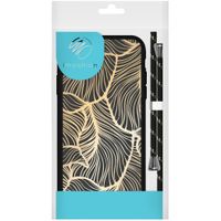 imoshion Design Hülle mit Band iPhone 11 - Golden Leaves