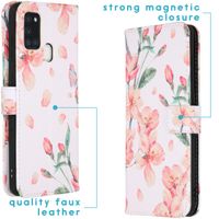 imoshion Design TPU Klapphülle für das Samsung Galaxy A21s - Blossom Watercolor