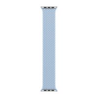 Apple Geflochtenes Solo Loop für  Apple Watch Series 1 - 9 / SE (38/40/41 mm) | Series 10 / 11 (42 mm) - Größe 9 - Light Blue