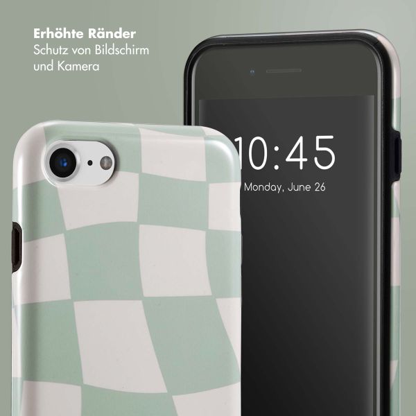 Selencia Vivid Tough Back Cover für das iPhone SE (2022 / 2020) / 8 / 7 / 6(s) - Groovy Sage Green