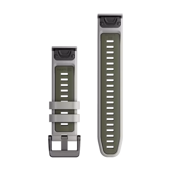 Garmin QuickFit® Silikonarmband -   Garmin 22 mm Anschluss - Fog Gray / Moss