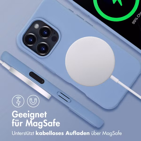 imoshion Color Backcover mit abtrennbarem Band MagSafe für das Apple iPhone 16 Pro - Ash Blue