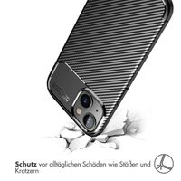 imoshion Carbon-Hülle für das Apple iPhone 14 Plus - Schwarz