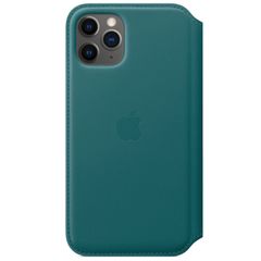 Apple Leather Folio Klapphülle Apple iPhone 11 Pro - Peacock