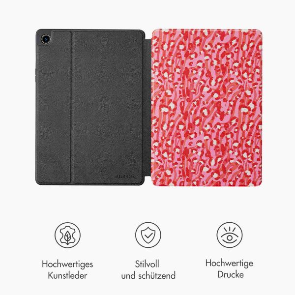 Selencia Vivid Klapphülle Samsung Galaxy Tab A9 Plus - Wild Spots Lipstick