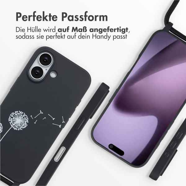 imoshion SilikonHülle design mit Band Apple iPhone 17 - Dandelion Black