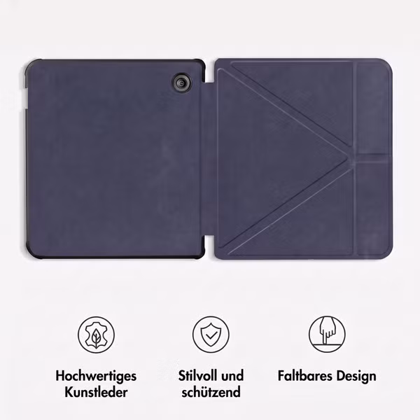 imoshion Klappbare Klapphülle Kobo Libra Colour - Dunkelblau