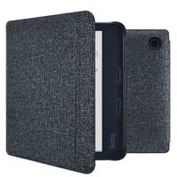 imoshion Canvas Sleepcover Klapphülle mit stand für das Kobo Libra Colour / Tolino Vision Color - Glitter Schwarz