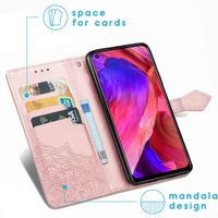 imoshion Mandala Klapphülle Oppo A74 (5G) / A54 (5G) - Rosé gold