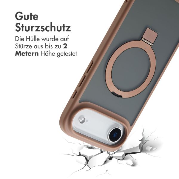 Accezz Ring Stand Backcover mit MagSafe Apple iPhone Air - Braun