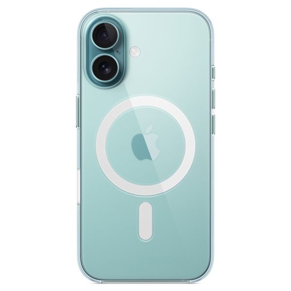 Apple Clearcase für das Apple iPhone 16 + Apple MagSafe kabelloses Ladegerät 25 W - 1 Meter