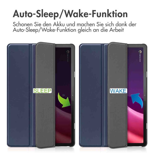 imoshion Trifold Klapphülle Lenovo Tab P11 (2nd gen) - Dunkelblau