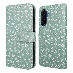 imoshion Design Klapphülle Samsung Galaxy A17 - Smoke Green Flowers
