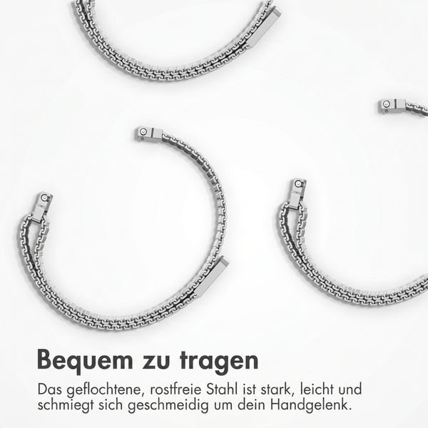 imoshion Magnetisches Milanaise Armband für Garmin Lily 2 - Silber