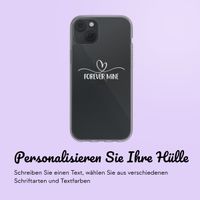 Personalisierte Hülle mit elegantem Herz iPhone 13 - Transparent