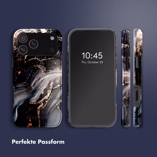 Selencia Vivid Rückabdeckung mit MagSafe Apple iPhone 17 Pro Max - Chic Marble Black