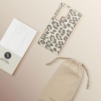 Selencia Sabi Backcover Leopardenmuster mit MagSafe Samsung Galaxy S24 Ultra - Soft Ivory