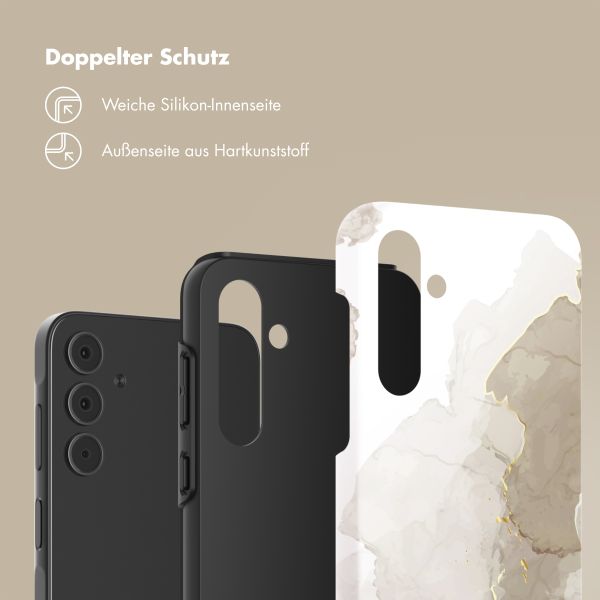 Selencia Vivid Backcover Samsung Galaxy A55 - Marble Light Brown