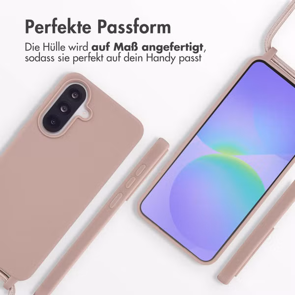 imoshion SilikonHülle mit Band Samsung Galaxy A37 (5G) - Sand Pink