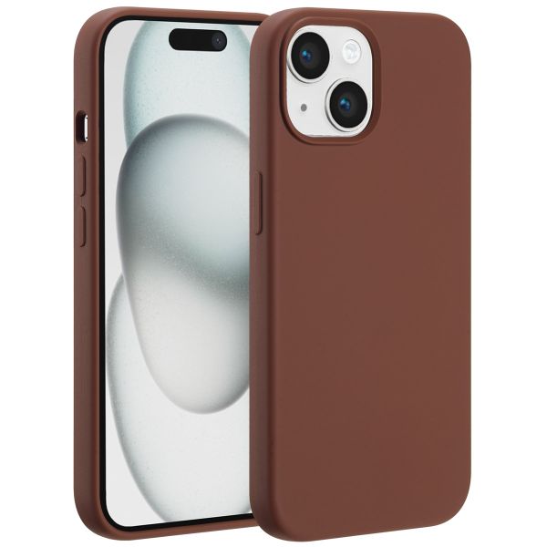 Accezz Liquid Silikoncase mit MagSafe iPhone 15 - New Tea Brown