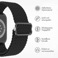 imoshion Gewebtes Nylonarmband für das Apple Watch Series 1 bis 11 / SE / Ultra (44/45/46/49 mm) - Schwarz