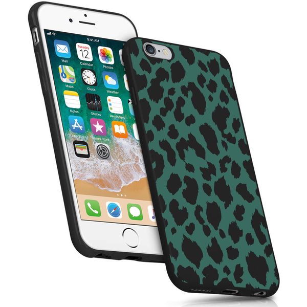 imoshion Design Hülle iPhone 6 / 6s - Leopard - Grün / Schwarz