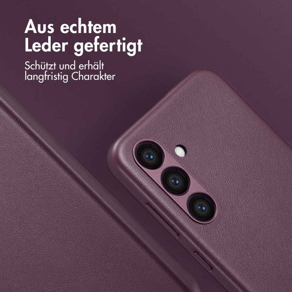 Accezz MagSafe Leather Backcover Samsung Galaxy S24 - Heath Purple